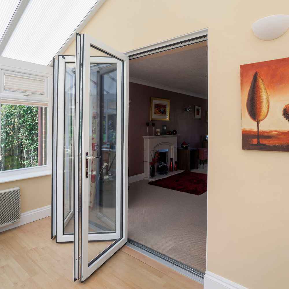 Bifold Door White Open (3 part)